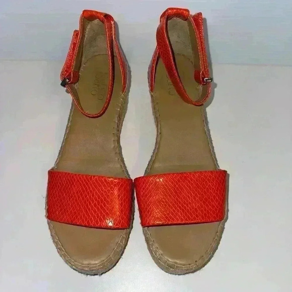 Franco Sarto Orange Sandals Size 8 for Women - Picture 6 of 16